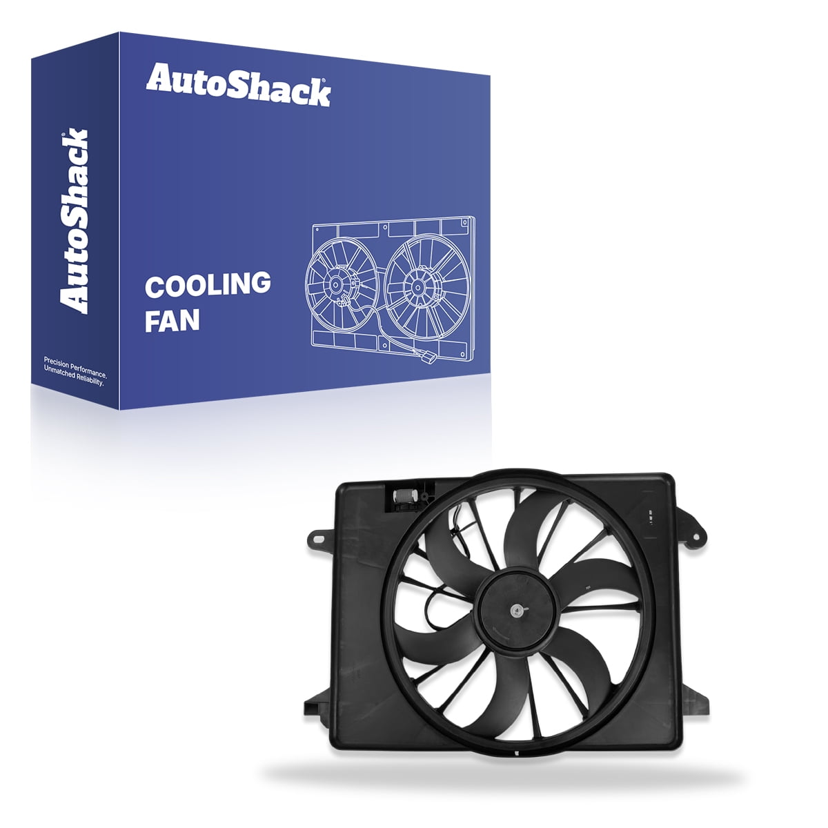 AutoShack Radiator Cooling Fan Assembly for Dodge, Charger 2009-2023 Challenger 2009-2023, V6 2.7L 3.5L 3.6L V8 5.7L