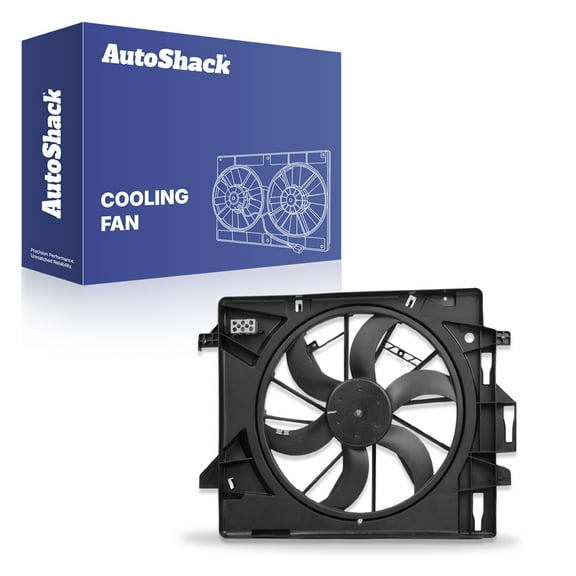 AutoShack Radiator Cooling Fan Assembly | Replacement for 2008-2020 Dodge Grand Caravan 2012-2015 Ram C/V 2009-2014 Volkswagen Routan | 1-PC