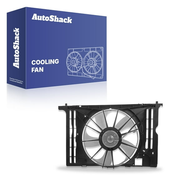 AutoShack Radiator Cooling Fan Assembly for Toyota & Pontiac, Corolla 2009-2013 Matrix 2009-2014 Vibe 2009-2010, L4 1.8L