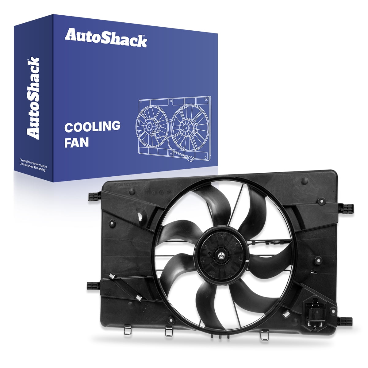 AutoShack Radiator Cooling Fan Assembly for Chevrolet & Buick, Cruze 2011-2015 Verano 2012-2017 Cruze Limited 2016, L4 1.4L 1.8L 2.4L