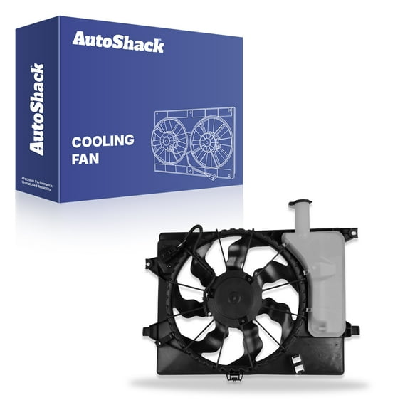 AutoShack Radiator Cooling Fan Assembly | Replacement for 2011-2013 Hyundai Elantra 2014 Kia Forte 2014 Kia Forte5 | 1-PC