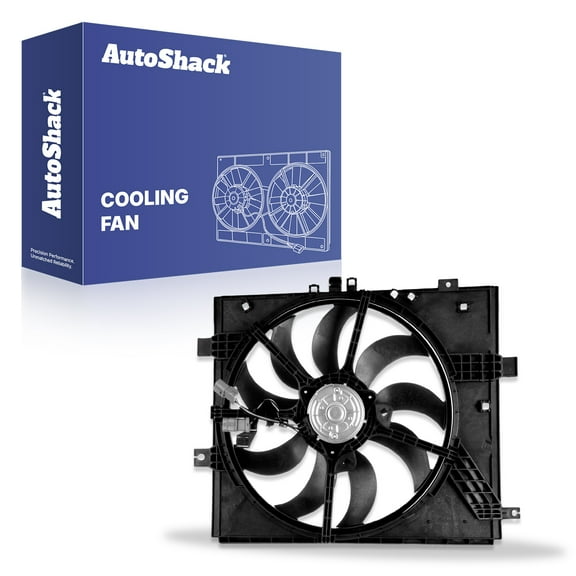 AutoShack Radiator Cooling Fan Assembly for Nissan, Versa 2012-2013, 2015-2019 Versa Note 2014-2019, L4 1.6L