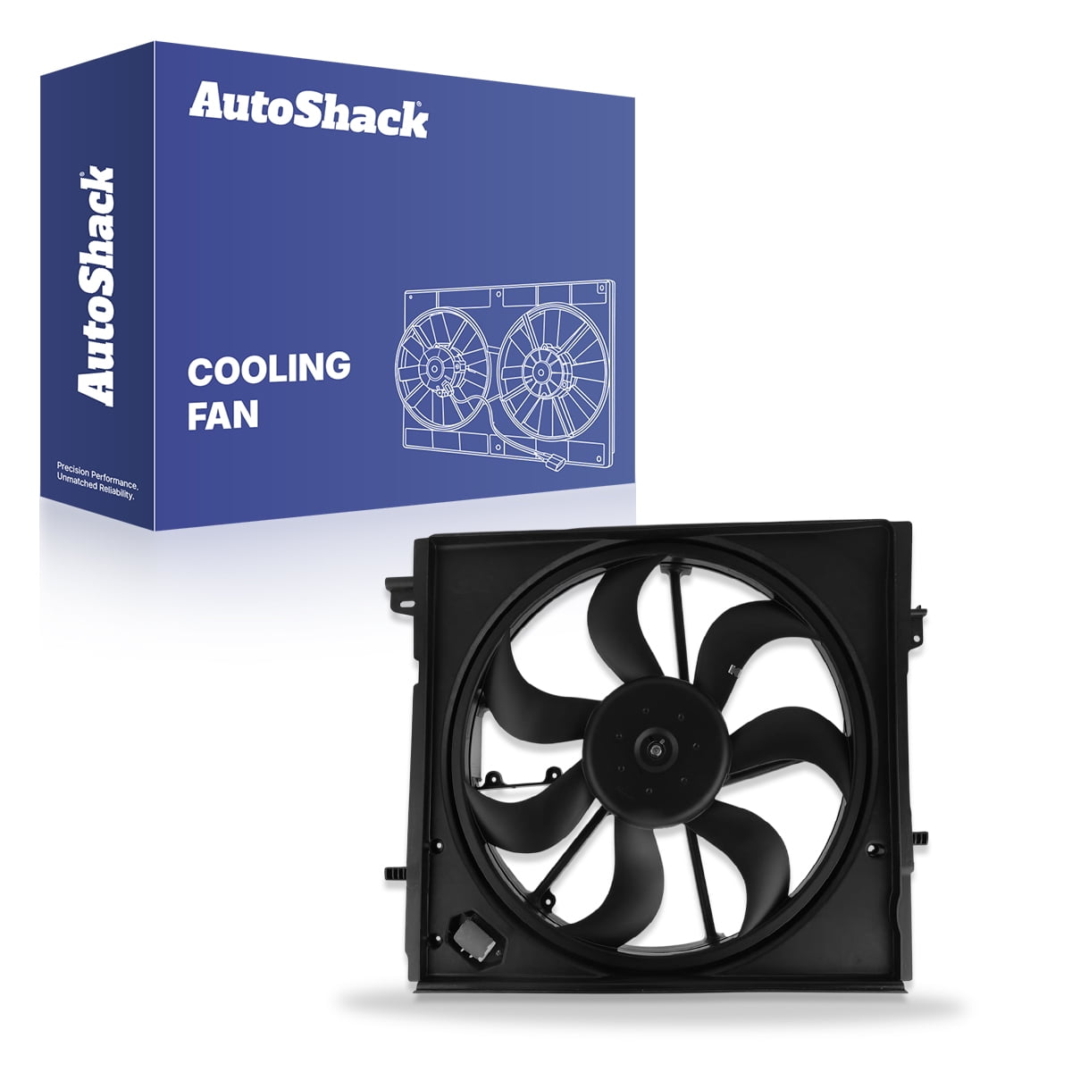 AutoShack Radiator Cooling Fan Assembly for Nissan, Rogue Sport 2017-2019, L4 2.0L