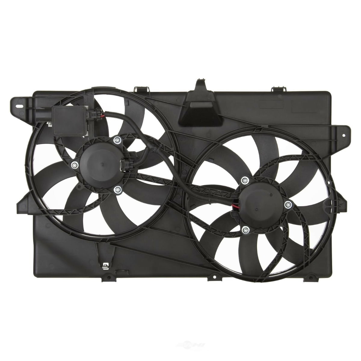 AutoShack Radiator Dual Cooling Fan Assembly with Controller Replacement for 2007 2008 2009 2010 2011 2012 2013 2014 Ford Edge 2007-2015 Lincoln MKX 3.5L 3.7L V6 AWD FWD FA721394