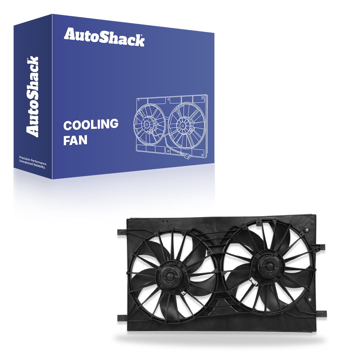 AutoShack Radiator Cooling Fan Assembly for Jeep, Dodge & Chrysler, Patriot 2007-2017 Compass 2007-2017 Avenger 2008-2014 200 2011-2014 Caliber 2007-2012, L4 1.8L 2.0L 2.4L V6 2.7L 3.5L 3.6L
