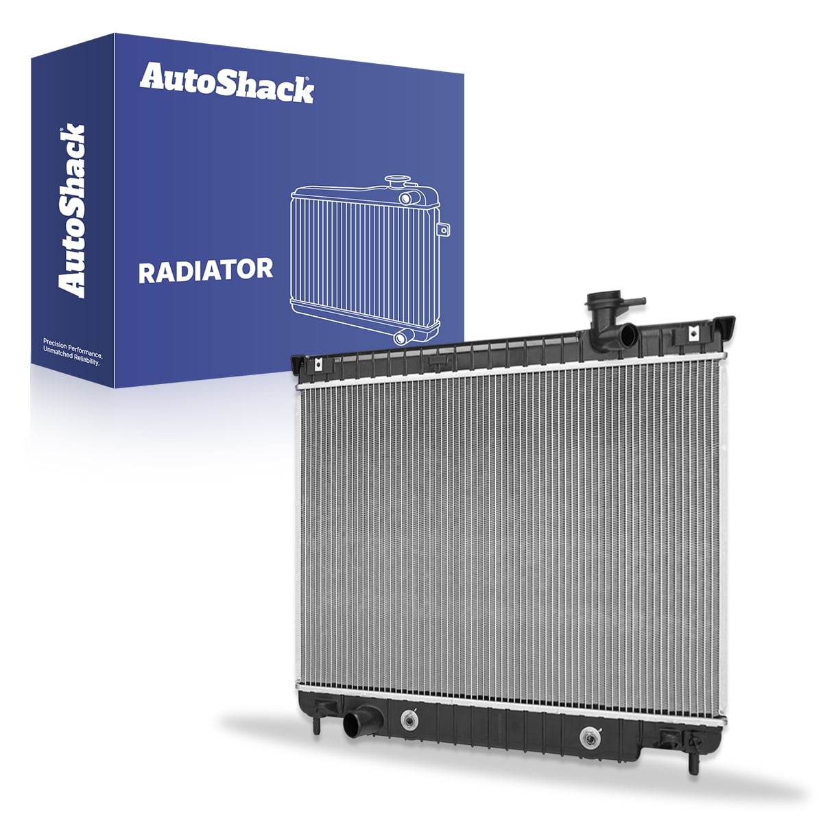 Autoshack Radiator Compatible with Chevrolet & GMC, Trailblazer 2002-2009 Envoy 2002-2009 Trailblazer EXT 2002-2006 Envoy XL 2002-2006, L6 4.2L V8 5.3L 6.0L, with Transmission Oil Cooler