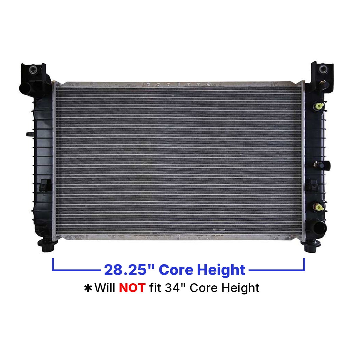 AutoShack Aluminum Radiator for GMC Sierra, Chevy Silverado, Tahoe ...
