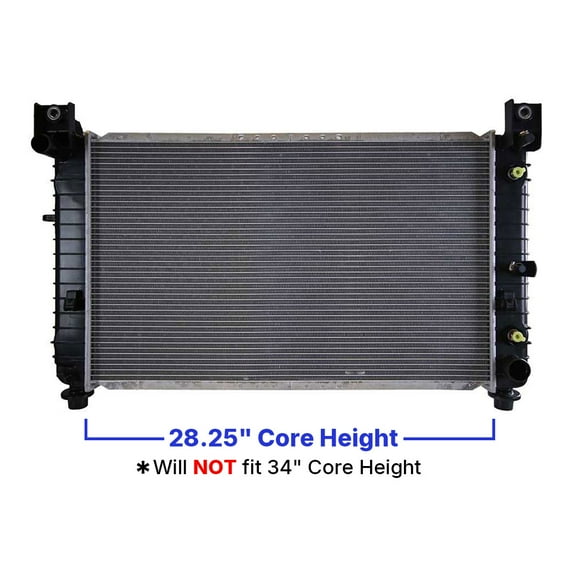 AutoShack Radiator for GMC Sierra 1500 Classic Sierra 2500 Yukon XL 1500 Cadillac Escalade Chevrolet Tahoe Suburban 1500 Silverado 2500 Silverado 1500 2007 Silverado 1500 Classic 4WD AWD RWD RK878