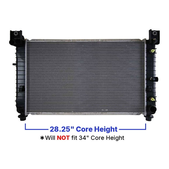 AutoShack Radiator for GMC Sierra 1500 Classic Sierra 2500 Yukon XL 1500 Cadillac Escalade Chevrolet Tahoe Suburban 1500 Silverado 2500 Silverado 1500 2007 Silverado 1500 Classic 4WD AWD RWD RK878