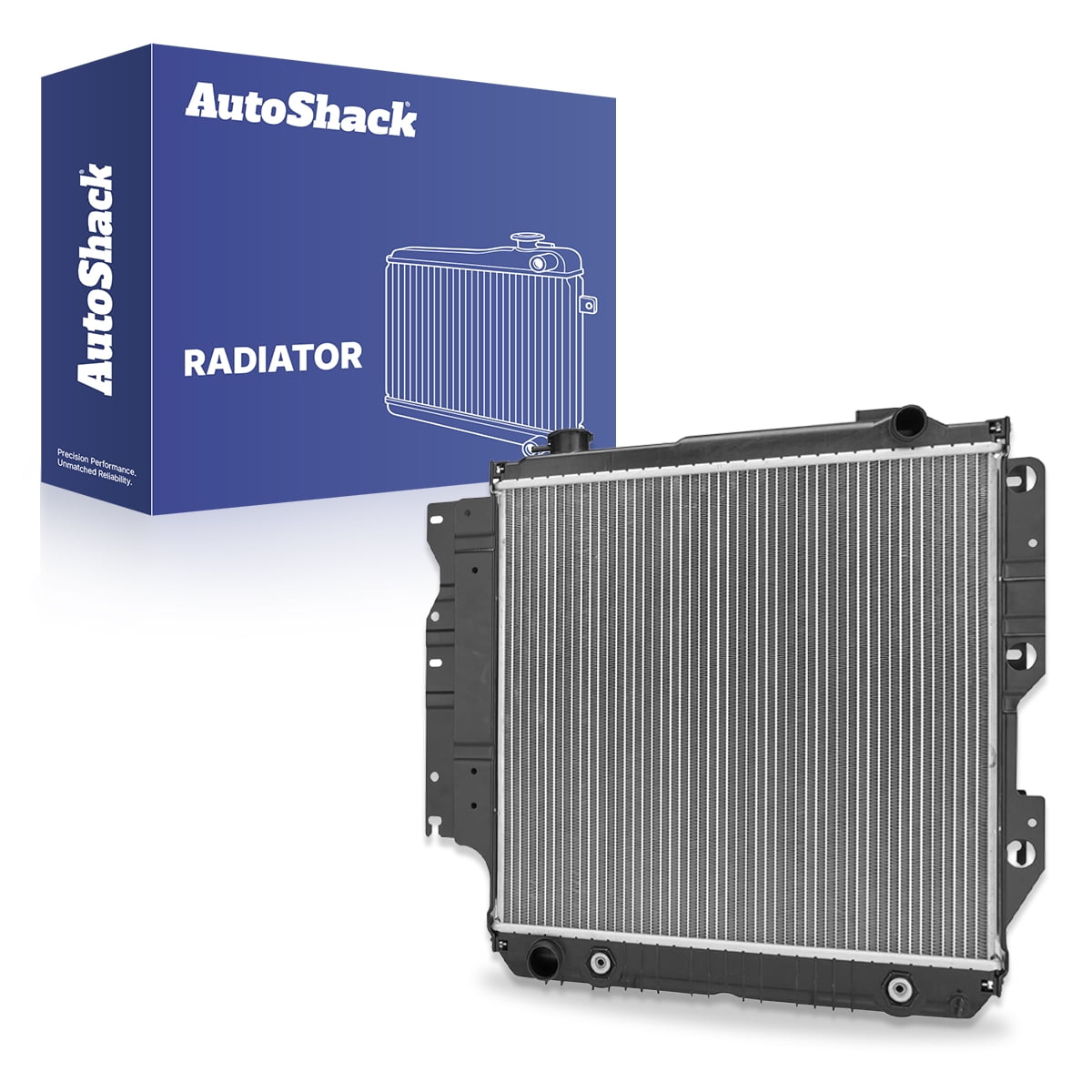 Autoshack Radiator Compatible with Jeep, Wrangler 1987-1995, 1997-2006 TJ 1997-2006, L4 2.4L 2.5L L6 4.0L 4.2L, with Transmission Oil Cooler