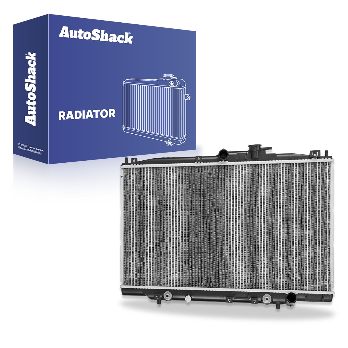 Autoshack Radiator Compatible with Honda, Accord 1998-2002, L4 2.3L V6 3.0L, with Transmission Oil Cooler