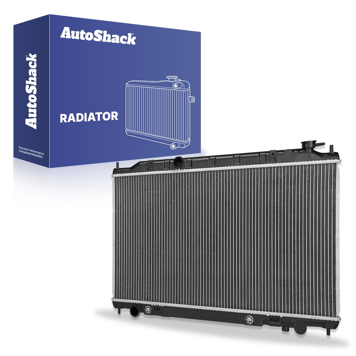 Autoshack Radiator Compatible with Nissan, Altima 2002-2006, L4 2.5L V6 3.5L, with Transmission Oil Cooler