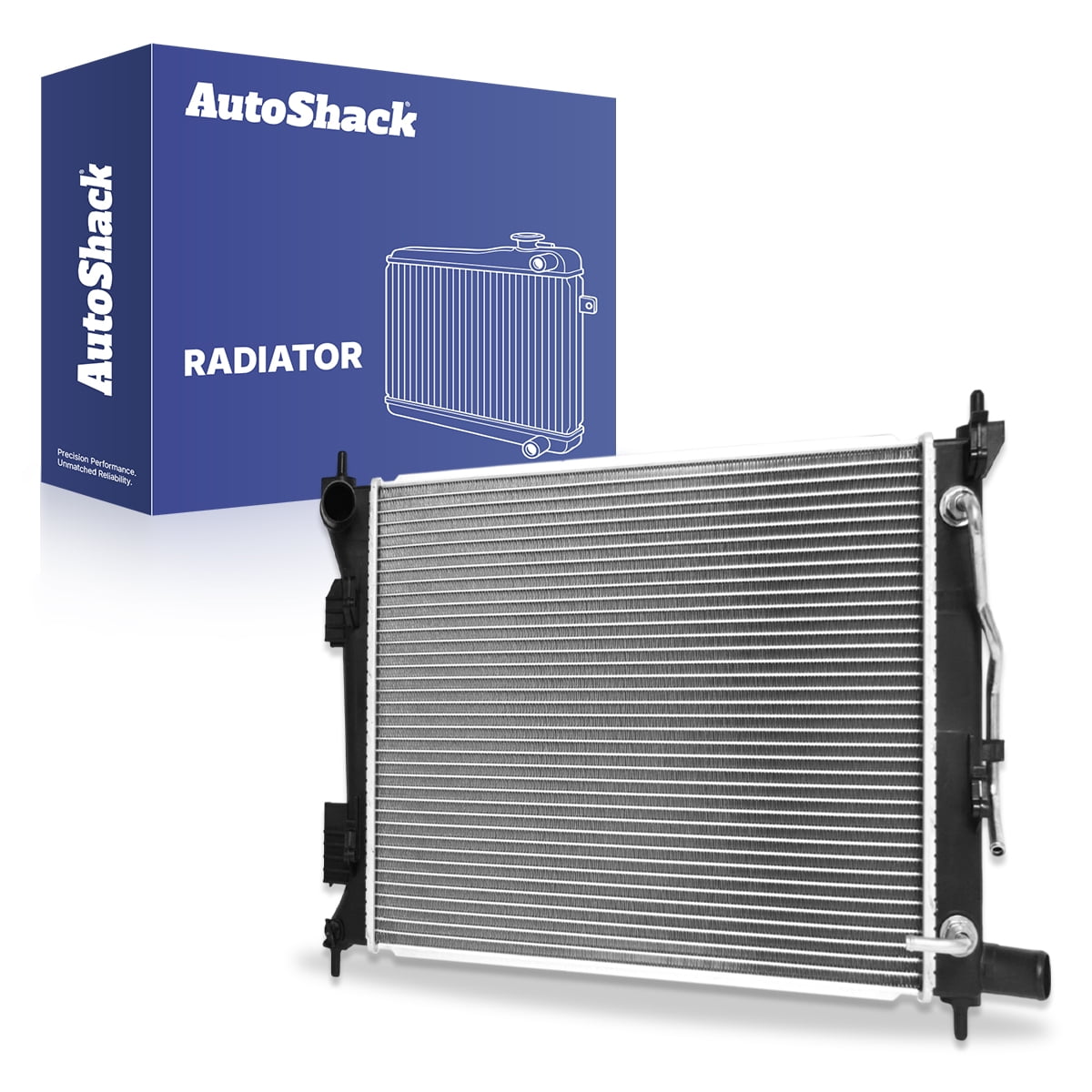 Autoshack Radiator Compatible with Hyundai & Kia, Accent 2012-2017 Rio 2012-2017, L4 1.6L, with Transmission Oil Cooler