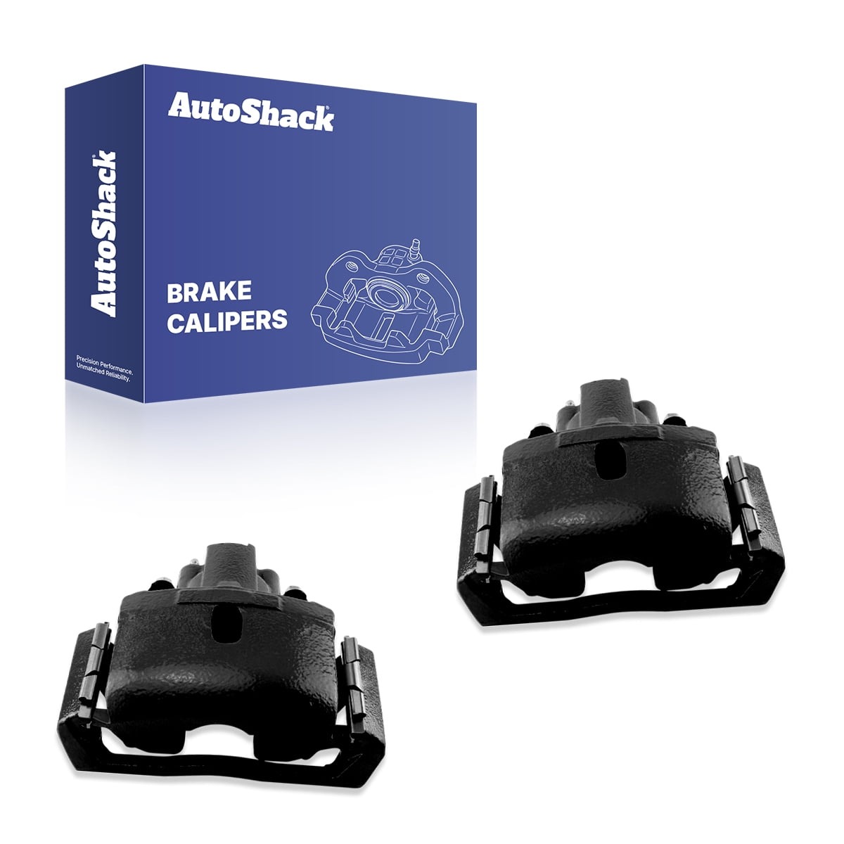 AutoShack Rear Black Brake Calipers for Ram, Dodge & Chrysler, 1500 2011-2018 Ram 1500 2002-2010 Durango 2004-2009 Aspen 2007-2009, 4WD RWD V6 3.0L 3.6L 3.7L V8 4.7L 5.7L 5.9L, Left and Right, Pair