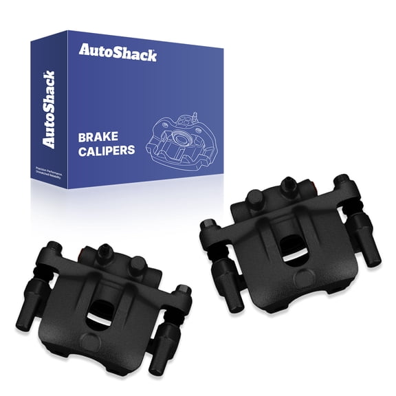 AutoShack Rear Black Brake Calipers for Jeep, Dodge & Chrysler, Patriot 2007-2017 Compass 2007-2017 Avenger 2008-2014 200 2011-2014, FWD AWD 4WD L4 2.0L 2.4L V6 2.7L 3.5L 3.6L, Left and Right, Pair