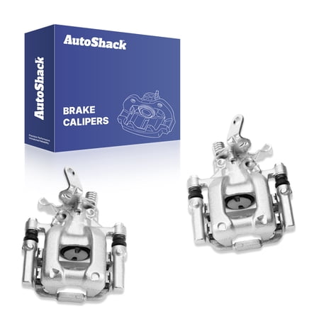 AutoShack Rear Brake Calipers for Volkswagen, Jetta 2010-2014 Passat 2012-2015 Golf 2010-2014 Beetle 2012-2013 GTI 2012-2014 Eos 2011-2016, FWD L4 1.4L 1.8L 2.0L L5 2.5L V6 3.6L, Left and Right, Pair