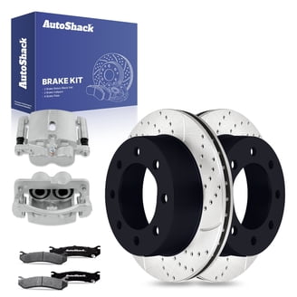 Rear Brake Rotors Ceramic Brake Pads Calipers | Replacement for 2011-2015 Chevrolet Silverado 3500 HD 2011-2015 GMC Sierra 3500 HD 6.0L 6.6L