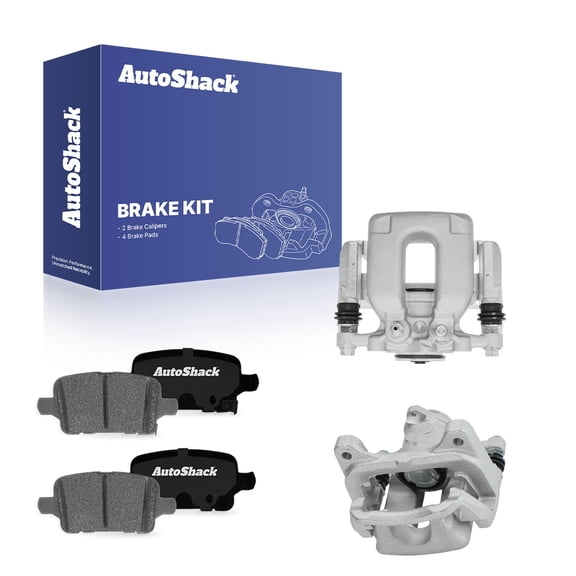AutoShack Rear Brake Calipers & Ceramic Brake Pads for Chevrolet, Volt 2016-2019 Bolt EV 2017-2019, FWD L4 1.5L