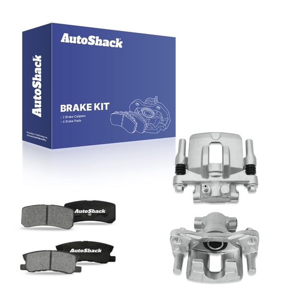 AutoShack Rear Brake Calipers Ceramic Brake Pads | Replacement for 2013 Chrysler 200 2008-2009 Dodge Caliber 2017 Jeep Compass 2017 Jeep Patriot 2013-2015 Mitsubishi Lancer | 6-PC
