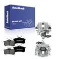 thumbnail image 1 of AutoShack Rear Brake Calipers + Premium Ceramic Brake Pads Replacement for 2000-2006 Audi TT Quattro 2000-2005 Volkswagen Jetta 2007-2009 Volkswagen Jetta City 6-PC Kit, 1 of 5