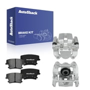 AutoShack Rear Brake Calipers & Premium Ceramic Brake Pads for Dodge, Charger 2006-2014 Magnum 2006-2008, AWD RWD V6 3.5L 3.6L V8 5.7L