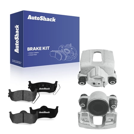 AutoShack Rear Brake Calipers & Premium Ceramic Brake Pads for Nissan & INFINITI, TITAN 2004-2015 Armada 2005-2015 QX56 2004-2010 Pathfinder Armada 2004, 4WD RWD V8 5.6L