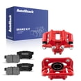 thumbnail image 1 of AutoShack Rear Brake Calipers Red Ceramic Brake Pads | Replacement for 2007-2011 Honda CR-V | 6-PC, 1 of 2