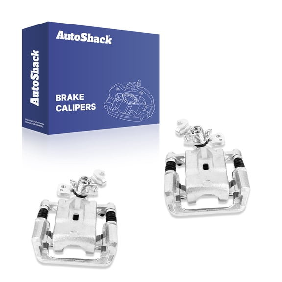 AutoShack Rear Brake Calipers with Bracket, Driver & Passenger Side, 2pcs, Compatible with Ford Fusion 2006-2012