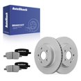 thumbnail image 1 of AutoShack Rear Vented Coated Brake Rotors + Ceramic Pads 6-PC Brake Kit Replacement for 2016-2024 Chevrolet Camaro 2016-2020 Cadillac CT6 ArmorStop 12.4" (315 mm), 1 of 5