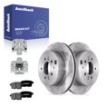 thumbnail image 1 of AutoShack Rear Vented Brake Rotors + Premium Ceramic Pads + Calipers 8-PC Brake Kit Replacement for 2007-2012 Mazda CX-7 11.88" (301.8 mm), 1 of 5