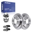 thumbnail image 1 of AutoShack Rear Brake Rotors, Ceramic Pads & Hub Bearing Assemblies for Chevrolet, Impala 2010, FWD V6 3.5L 3.9L - 10.94" (277.8 mm), 5-Lug, 1 of 5