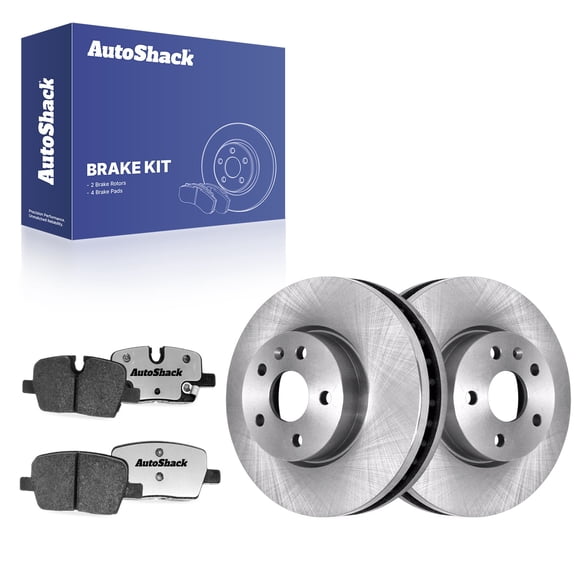 AutoShack Rear Brake Rotors & Ceramic Pads for Cadillac, CT5 2020-2025 CT6 2019-2020, AWD RWD L4 2.0L V6 3.0L 3.6L V8 4.2L - 12.4" (315 mm), 5-Lug