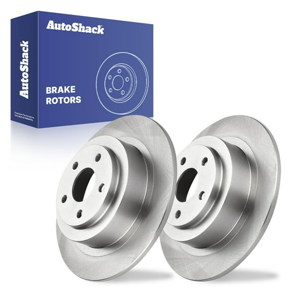 AutoShack 11.4" (289.5 mm) Rear Solid Brake Rotors | Replacement for 2000-2004 Subaru Legacy 2000-2004 Subaru Outback | 2-PC Set