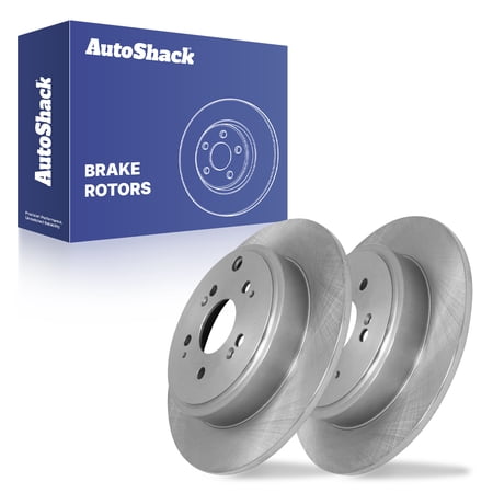 AutoShack Rear Brake Rotors for Honda, Ridgeline 2006-2014, AWD V6 3.5L - 13.13" (333.6 mm), 5-Lug