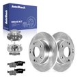 thumbnail image 1 of AutoShack Rear Solid Brake Rotors + Premium Ceramic Pads + Hub Bearing Assembly 8-PC Brake Kit Replacement for 2020-2021 Honda Civic 2019-2022 Honda Insight 10.24" (260 mm), 1 of 4