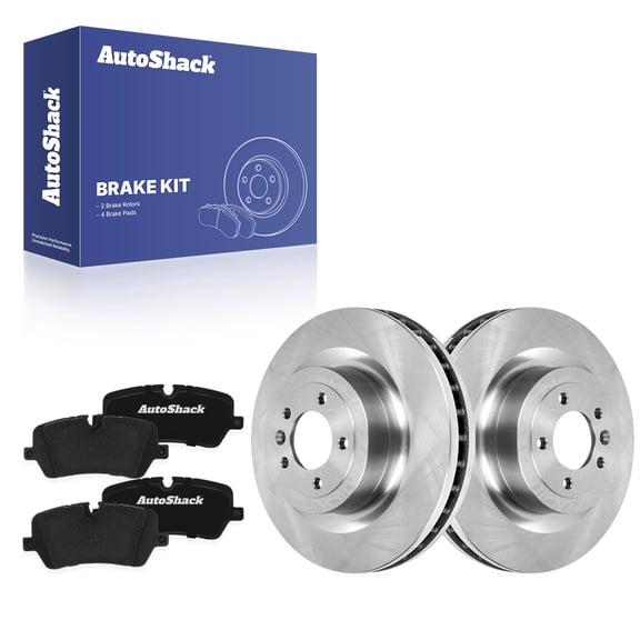 AutoShack Rear Brake Rotors & Premium Pads for Land Rover, Range Rover Sport 2014-2022 Range Rover 2013-2022, AWD 4WD L4 2.0L L6 3.0L V6 3.0L V8 4.4L 5.0L - 14.37" (365 mm), 5-Lug