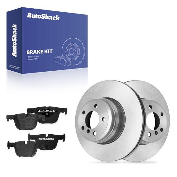 AutoShack Rear Brake Rotors & Premium Pads for BMW, 330i xDrive 2017-2018 328i xDrive 2016, AWD L4 2.0L - 11.81" (300 mm), 5-Lug