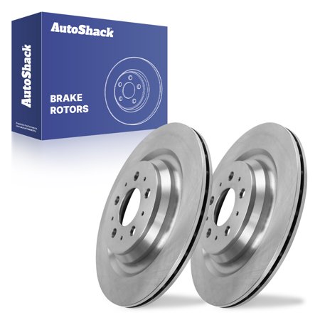 AutoShack Rear Brake Rotors for Tesla, 3 2017-2024, AWD RWD - 13.19" (335 mm), 5+5-Lug
