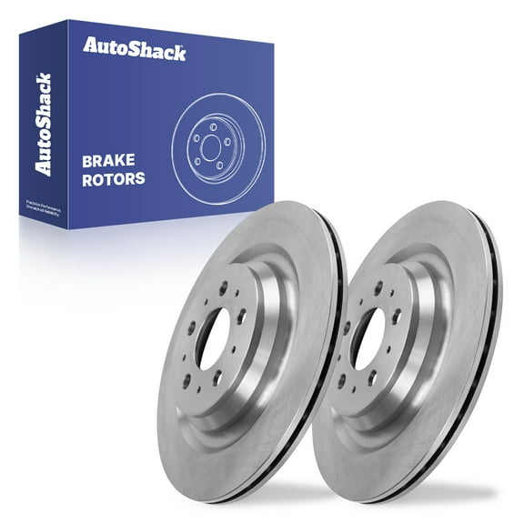 AutoShack Rear Brake Rotors for Tesla, 3 2017-2024, AWD RWD - 13.19" (335 mm), 5+5-Lug