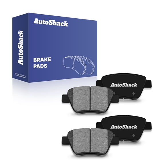 AutoShack Rear Ceramic Brake Pad Set for Volkswagen, Jetta 2010-2014 Passat 2012-2015 Golf 2010-2014 Beetle 2012-2013 Eos 2009-2016 GTI 2012-2014, FWD L4 1.4L 1.8L 2.0L L5 2.5L V6 3.6L