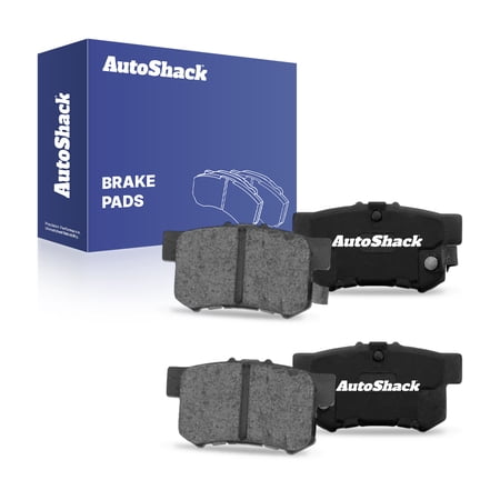 AutoShack Rear Ceramic Brake Pad Set for Honda, Acura & Suzuki, Civic 2002-2015 Accord 1991-2007 ILX 2013-2022 TSX 2004-2008 SX4 2007-2013, FWD AWD L4 1.3L 1.5L 1.8L 2.0L 2.2L 2.3L 2.4L V6 2.7L 3.0L