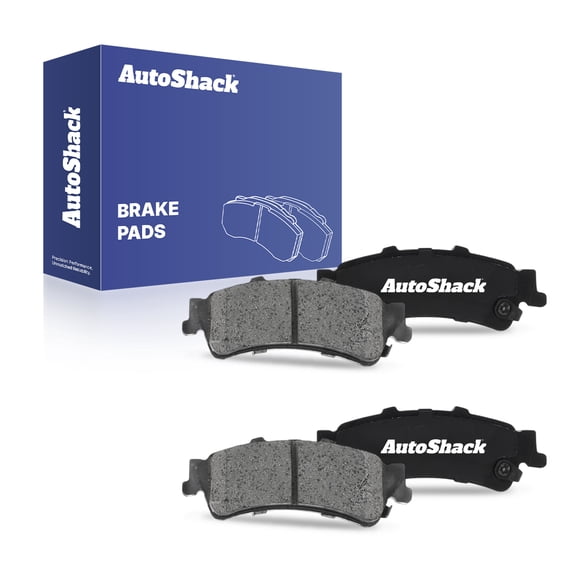 AutoShack Rear Ceramic Brake Pad Set for Chevrolet, GMC & Cadillac, Silverado 1500 1999-2006 Sierra 1500 1999-2006 DTS 2006-2011 Tahoe 2000-2001, FWD 4WD RWD AWD V6 4.3L V8 4.6L 4.8L 5.3L 6.0L
