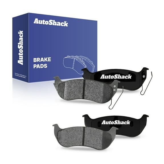 AutoShack Rear Ceramic Brake Pad Set for Jeep & Ford, Liberty 2003-2007 Explorer 2006-2010 Wrangler 2004-2006 Explorer Sport Trac 2007-2010, 4WD RWD AWD L4 2.4L 2.8L L6 4.0L V6 3.7L 4.0L V8 4.6L