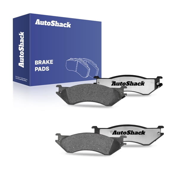AutoShack Rear Ceramic Brake Pad Set for Dodge, Ram 2500 2003-2008 Ram 1500 2006-2008, 4WD RWD L6 5.9L 6.7L V6 3.7L V8 4.7L 5.7L V10 8.0L 8.3L