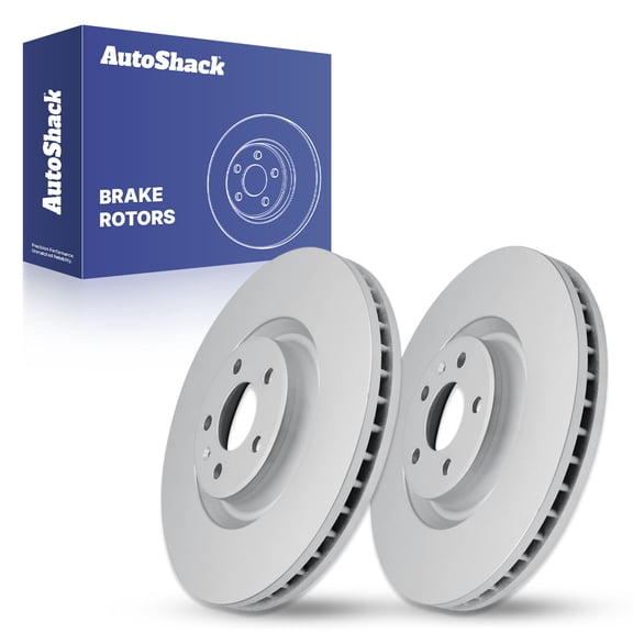 AutoShack 12.99" (330 mm) Rear Vented Brake Rotors Coated | Replacement for 2013-2025 Audi Q5 2015-2025 Porsche Macan 2012-2025 Audi A6 Quattro | 2-PC Set | ArmorStop