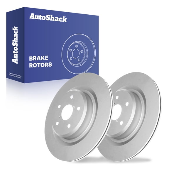 AutoShack Rear Brake Rotors for Subaru, Ascent 2019-2025, AWD H4 2.4L - Coated - ArmorStop - 13.03" (331 mm), 5-Lug