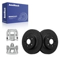 thumbnail image 1 of AutoShack Rear Brake Rotors & Calipers for Chevrolet, Camaro 2016-2020, RWD L4 2.0L V6 3.6L - E-Coated Drilled & Slotted - Black Finish - NightGuard - 12.4" (315 mm), 5-Lug, 1 of 5