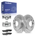 thumbnail image 2 of Detroit Axle Rear Ceramic Brake Pads W/ Hardware For 2021-2023 Sorento/Carnival/Santa Cruz 2 of 6