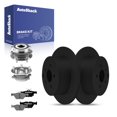 thumbnail image 1 of AutoShack Rear Solid Drilled & Slotted E-Coated Brake Rotors Black Finish + Ceramic Pads + Hub Bearing Assembly 8-PC Brake Kit Replacement for 2019-2021 Subaru Crosstrek NightGuard 10.78" (273.8 mm), 1 of 5