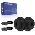 thumbnail image 1 of AutoShack Rear Brake Rotors & Premium Pads for Nissan, Xterra 2006-2007, 4WD RWD V6 4.0L - E-Coated Drilled & Slotted - Black Finish - NightGuard - 11.25" (285.8 mm), 6-Lug, 1 of 5